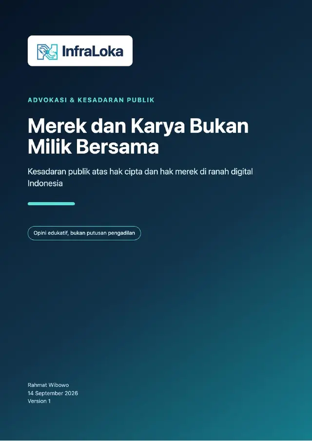 Sampul Merek dan Karya Bukan Milik Bersama